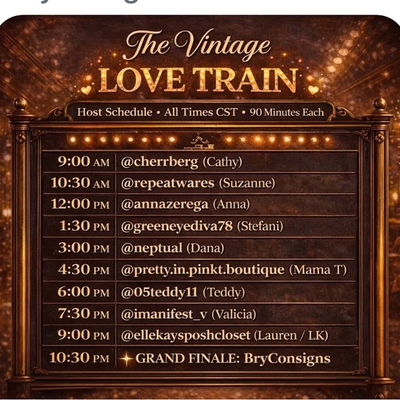 Hop on board for amazing vintage train- 9am CT - 10 sellers /1.5 hr shows - Picture 4 of 4